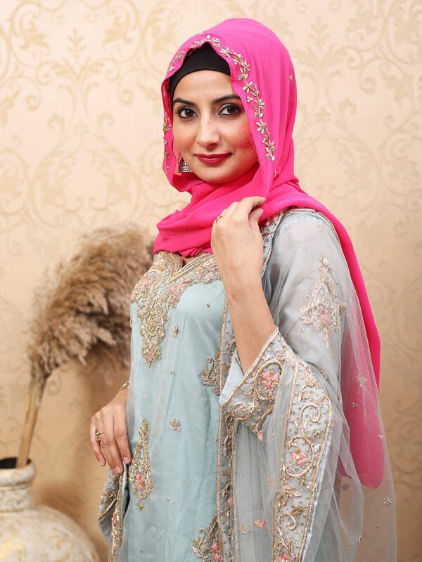 Luxury Zardoozi Dabka Bel Hijab By Bint Noor