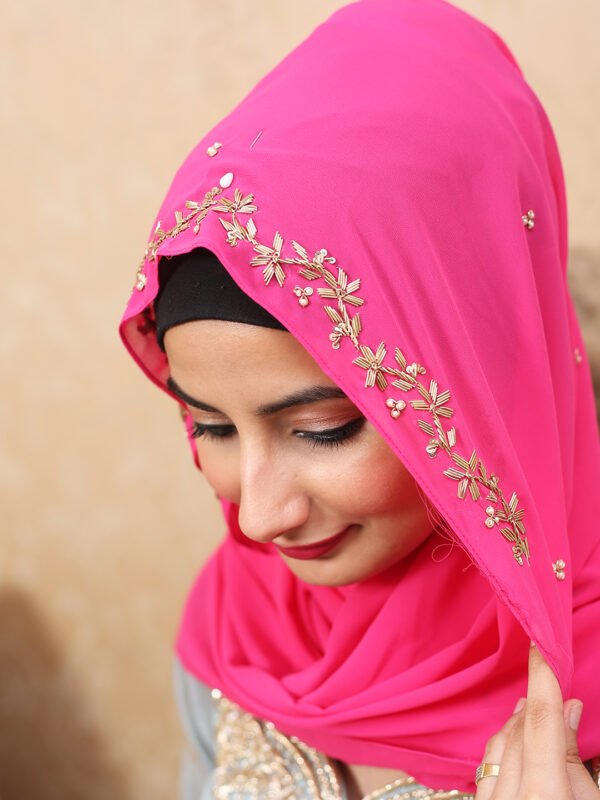 Luxury Zardoozi Dabka Bel Hijab By Bint Noor